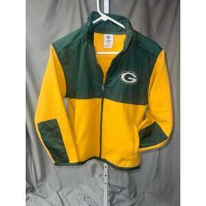 Green Bay Packers NFL Kids Youth Size L Full Zip Up Sweatshirt